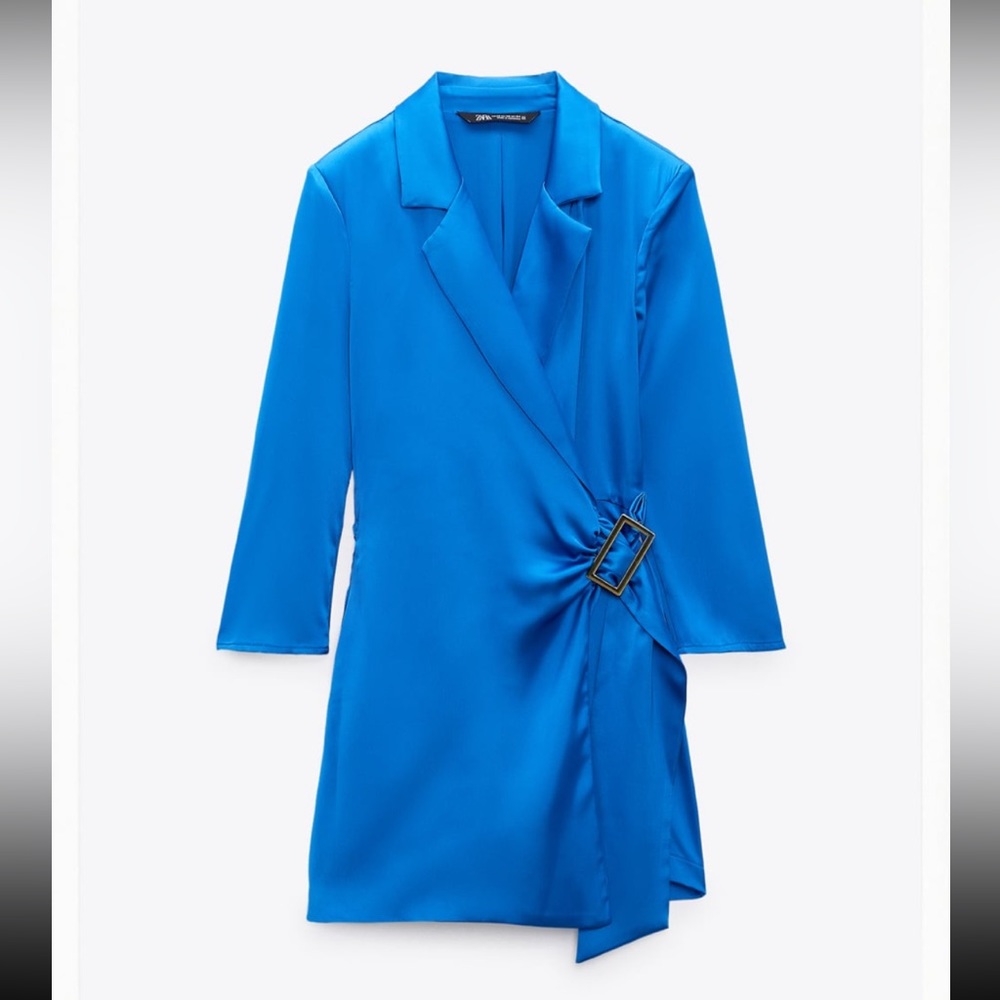 Zara Blue Satin Romper